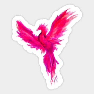 pink phoenix Sticker